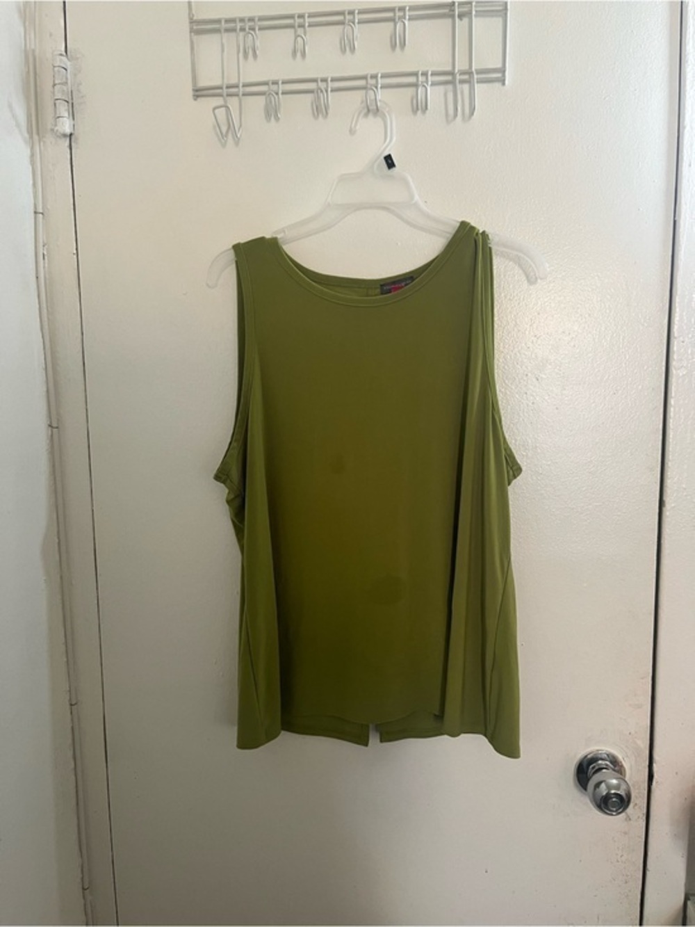 Vince Camuto Olive Scoop Neck Sleeveless Tank - Picture 1 of 6